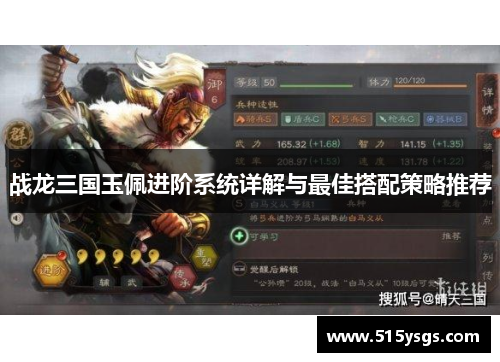战龙三国玉佩进阶系统详解与最佳搭配策略推荐